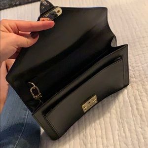 Louis Vuitton black leather clutch